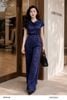  Jumpsuit lụa cổ thuyền đổ nhẹ nhàng thời trang nữ Seven.AM H903026I 