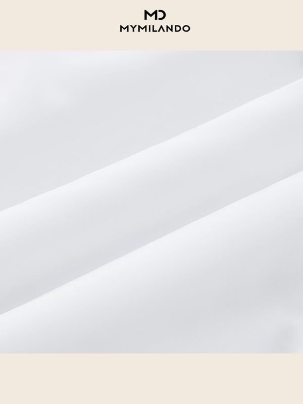 Áo Sơ Mi Nam Ngắn Tay Milando SMCMI225 Trắng Nano Kháng Khuẩn