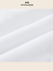 Áo Sơ Mi Nam Ngắn Tay Milando SMCMI225 Trắng Nano Kháng Khuẩn