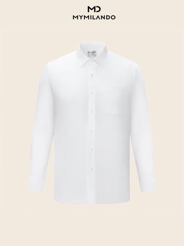 Áo Sơ Mi Nam Trắng Milando SMDMI68 Dòng Business Cao Cấp