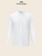 Áo Sơ Mi Nam Trắng Milando SMDMI68 Dòng Business Cao Cấp