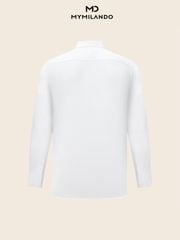 Áo Sơ Mi Nam Trắng Milando SMDMI68 Dòng Business Cao Cấp