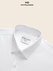 Áo Sơ Mi Nam Trắng Milando SMDMI68 Dòng Business Cao Cấp