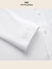 Áo Sơ Mi Nam Trắng Milando SMDMI68 Dòng Business Cao Cấp