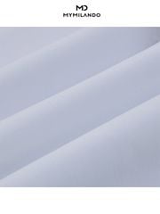 Áo Sơ Mi Nam Trắng Vân Milando Business SMDMI243 Chống Nhăn