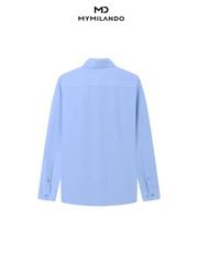 Áo Sơ Mi Nam Milando SMDMI241 Xanh Biển Business Chống Nhăn