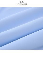 Áo Sơ Mi Nam Milando SMDMI241 Xanh Biển Business Chống Nhăn