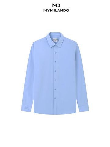Áo Sơ Mi Nam Milando SMDMI241 Xanh Biển Business Chống Nhăn