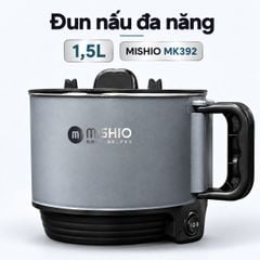 Nồi Lẩu Điện Mini 1.5L Mishio MK392 600W lòng nồi inox 304 không gỉ sét