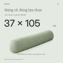 Vỏ gối nằm và vỏ gối ôm Kachi Tencel Blend 50x70cm MK476 MK480 – 4 màu tùy chọn