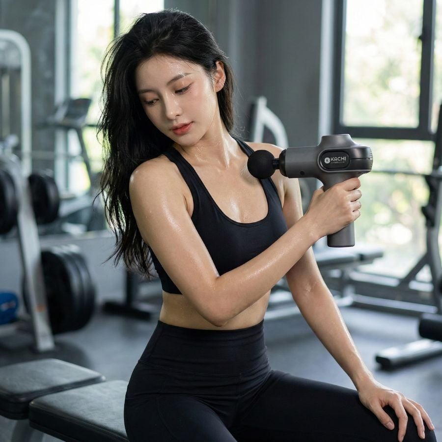 Máy massage cầm tay Kachi MK377 với 9 cấp độ rung