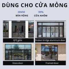 Khóa Thông Minh Kachi MK42 - Chuyên Dụng Cửa Nhôm Xingfa, Cửa Kính | Mở Khóa Qua App Tuya, Vân Tay, Thẻ Từ | Chống Nước IP65