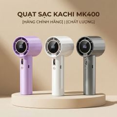Quạt cầm tay mini Kachi MK400 pin khoẻ 100 cấp độ gió