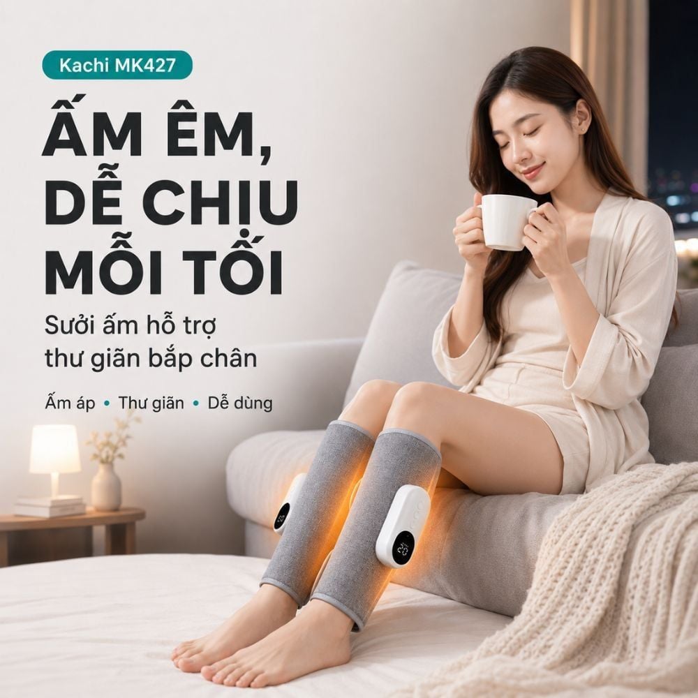 Máy Massage Chân Không Dây Kachi MK427: Giải Pháp Toàn Diện Cho Đôi Chân Khỏe Mạnh