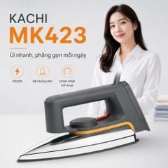 Bàn ủi khô Kachi MK423 1000W - Là phẳng mọi nếp nhăn, an toàn cho mọi loại vải