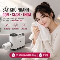 Máy Sấy Quần Áo UV Mishio MK308 – Sấy Khô, Khử Mùi, Hỗ Trợ Khử Khuẩn Cho Cả Gia Đình