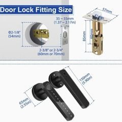 Khóa Cửa Thông Minh Kachi MK43 – Mở Khóa App Tuya + Vân tay + Chìa khóa + Mã số