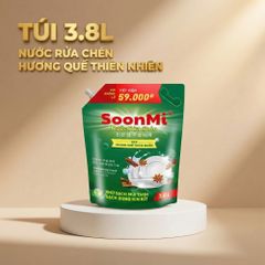 Nước rửa chén hương Quế Soonmi túi lớn 3.8L MK