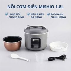 Nồi Cơm Điện Lòng Niêu Mishio MK411 – Dung tích 1 Lít 8
