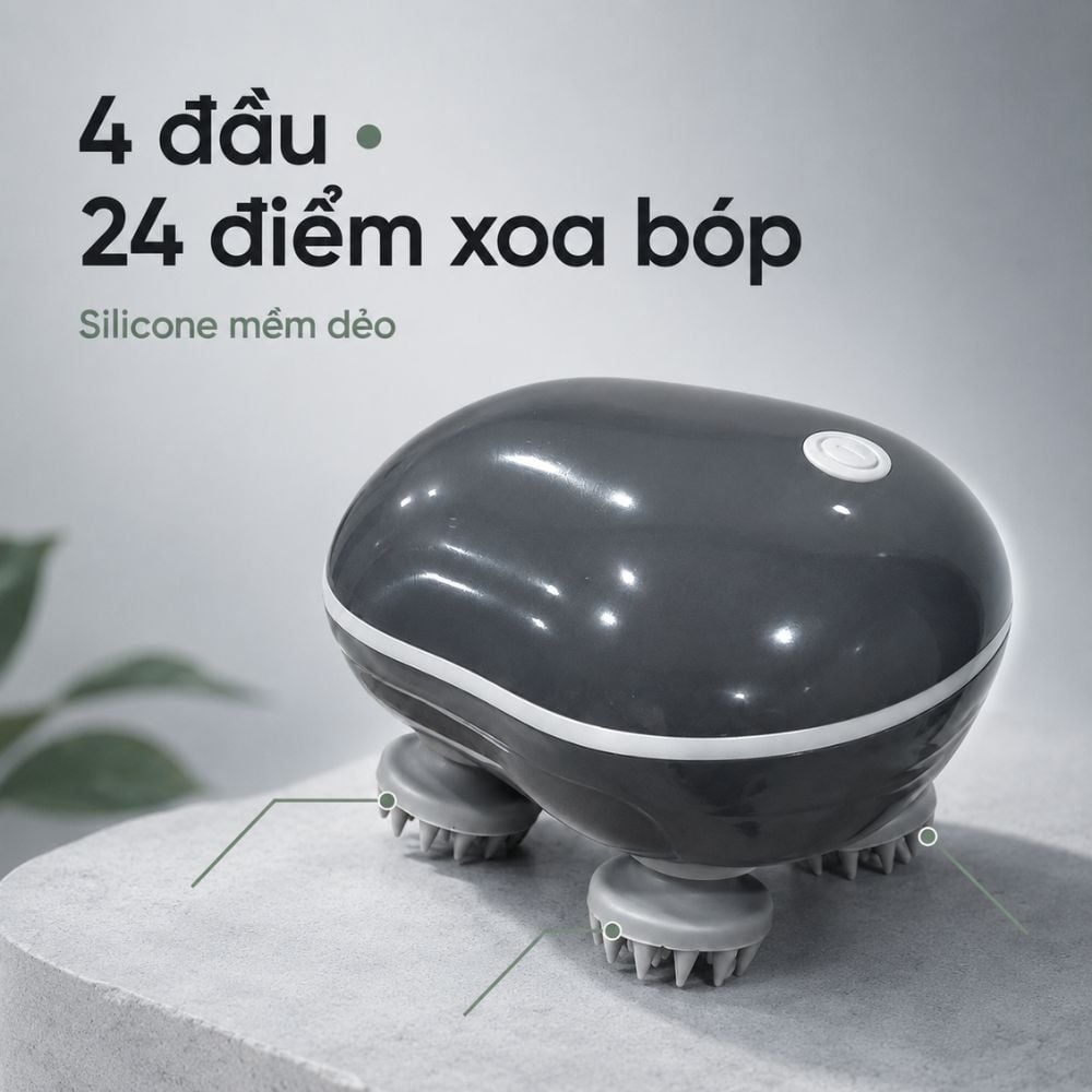 Máy Massage Đầu Kachi MK465 Chuẩn Chống Nước IPX7 – Giải Pháp Gội Đầu Dưỡng Sinh & Thư Giãn Da Đầu Tại Nhà