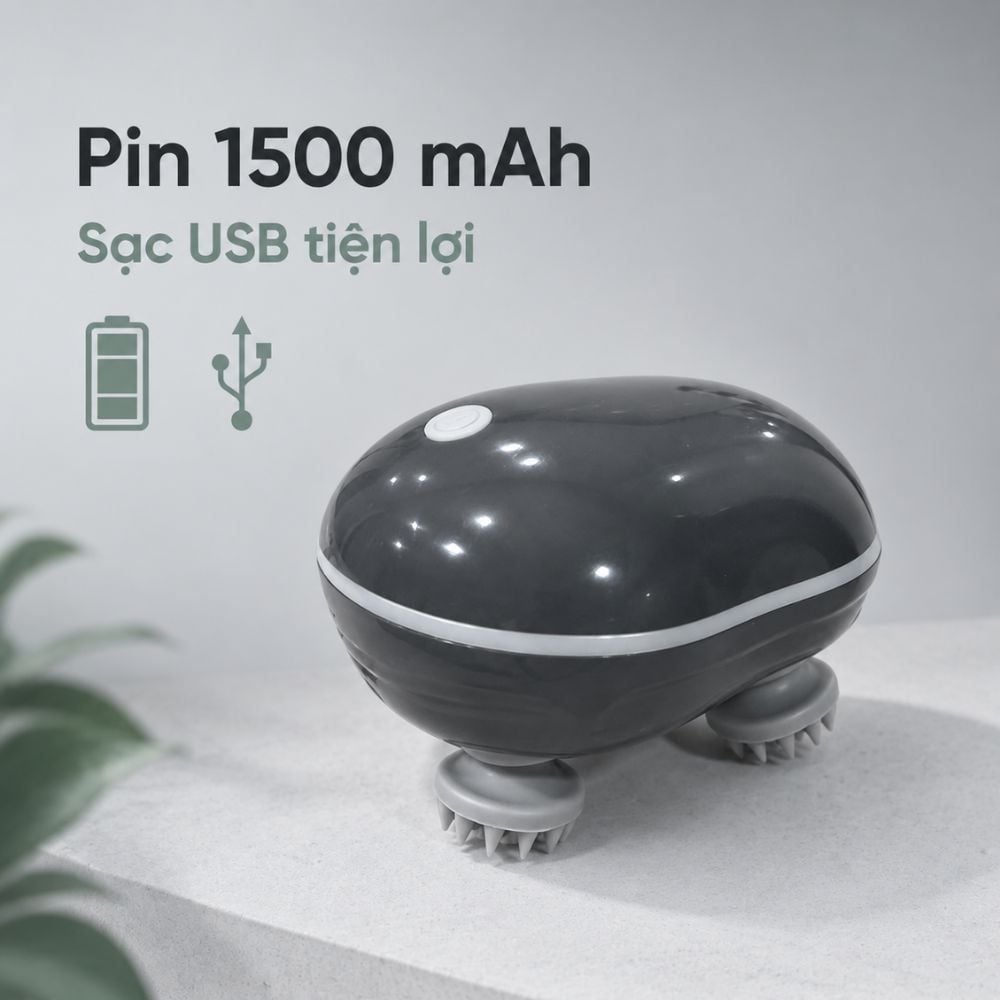 Máy Massage Đầu Kachi MK465 Chuẩn Chống Nước IPX7 – Giải Pháp Gội Đầu Dưỡng Sinh & Thư Giãn Da Đầu Tại Nhà