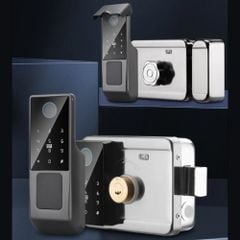 Khóa Cổng Vân Tay Kachi MK46 Cho Cổng Sắt Ngoài Trời (App Tuya) – Giải Pháp An Ninh 