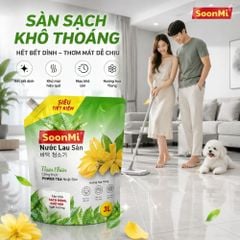 Nước Lau Sàn Soonmi 3kg Dạng Túi - Sạch Bóng, Khử Khuẩn, Thơm Mát MK
