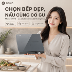 Bếp Từ Đơn Mishio MK448 Công Suất 2000W - Mặt Kính Kanger Hạng A