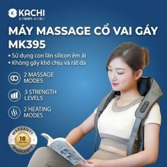 Máy massage cổ vay gáy 6D Kachi MK395 mô phỏng bàn tay người, chạy pin không dây tiện lợi