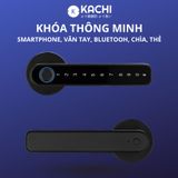  Khóa Cửa Thông Minh Kachi MK43 – Mở Khóa App Tuya + Vân tay + Chìa khóa + Mã số 
