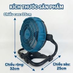 Quạt Để Bàn Tích Điện Kachi MK443 – Gió Turbo Mạnh Mẽ, Xoay 360 Độ, Thiết Kế Di Động Đa Năng