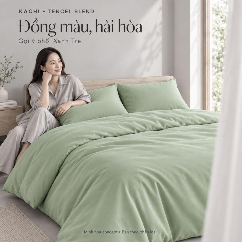 Bộ chăn ga gối Kachi Tencel Blend – hình ảnh chi tiết 13