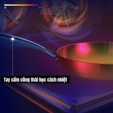  Chảo Inox đáy từ 3 Lớp Mishio (Size 22, 24, 26, 28, 30cm) MK433, MK434, MK435, MK436, MK437 – Đúc Nguyên Khối, Đáy Từ, An Toàn Vượt Trội 