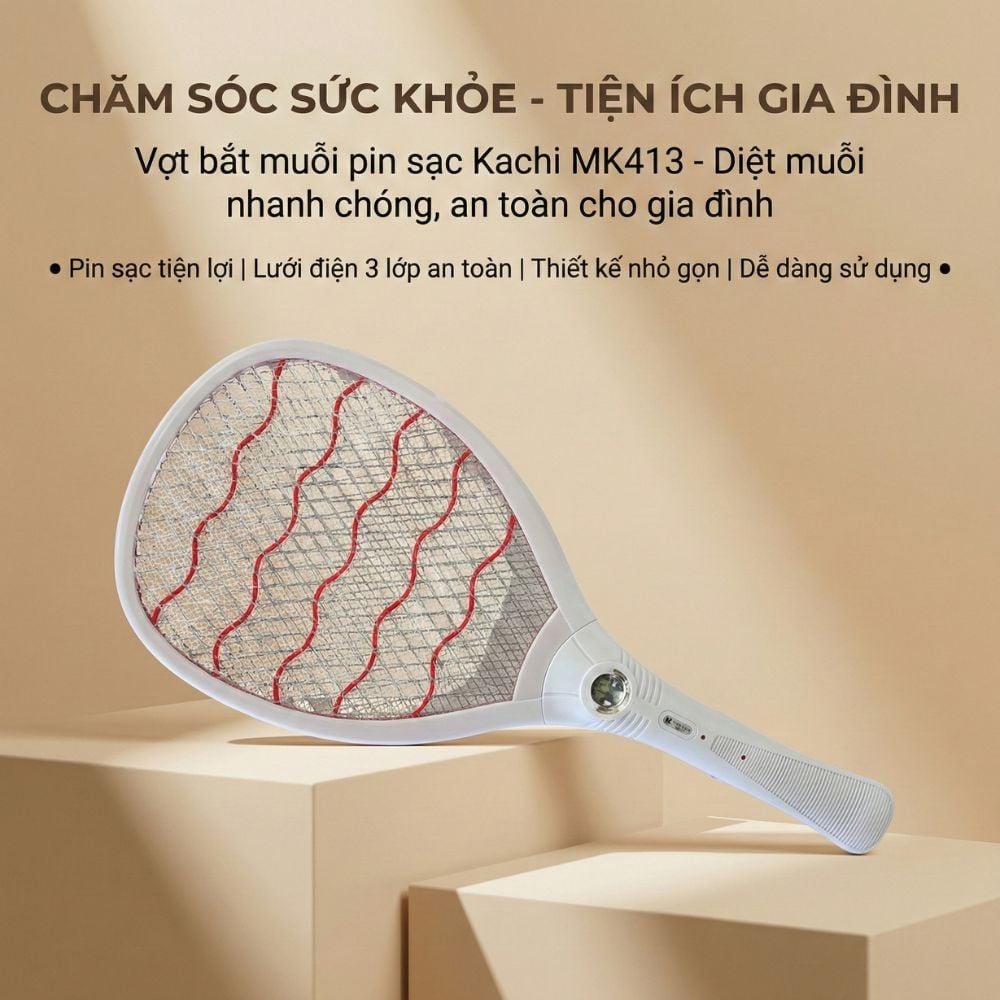 Vợt muỗi Kachi MK