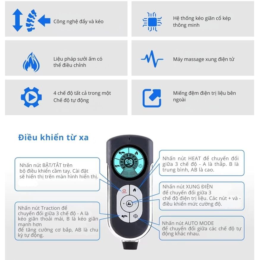 Máy Trị Liệu Cổ Vai Gáy Kachi MK426 - Giải Pháp Giảm Đau Mỏi, Phục Hồi Cột Sống Cổ Tại Nhà