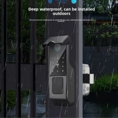 Khóa Cổng Vân Tay Kachi MK46 Cho Cổng Sắt Ngoài Trời (App Tuya) – Giải Pháp An Ninh 