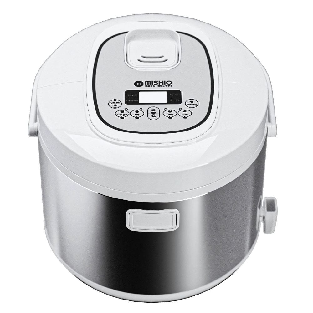 Nồi Cơm Điện Lòng Sứ 1.8Lít Mishio MK402 Không Bong Tróc Men Chống Dính Tự Nhiên