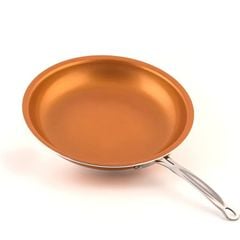 Chảo Chống Dính Đáy Từ Mishio (Size 20, 25, 30cm) MK430 MK431 MK432 - Chống Dính Gốm Cao Cấp, An Toàn Sức Khỏe, Dùng Cho Mọi Loại Bếp