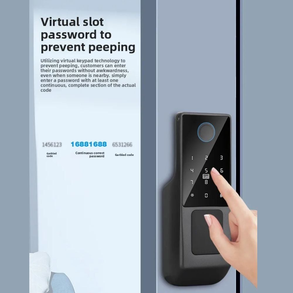 Khóa Cổng Vân Tay Kachi MK46 Cho Cổng Sắt Ngoài Trời (App Tuya) – Giải Pháp An Ninh 