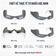 Máy Massage Mắt Kachi MK472: Giải Pháp Công Nghệ Đánh Bay Quầng Thâm và Ánh Sáng Đỏ Tăng Sinh Collagen
