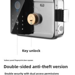 Khóa Cổng Vân Tay Kachi MK46 Cho Cổng Sắt Ngoài Trời (App Tuya) – Giải Pháp An Ninh 