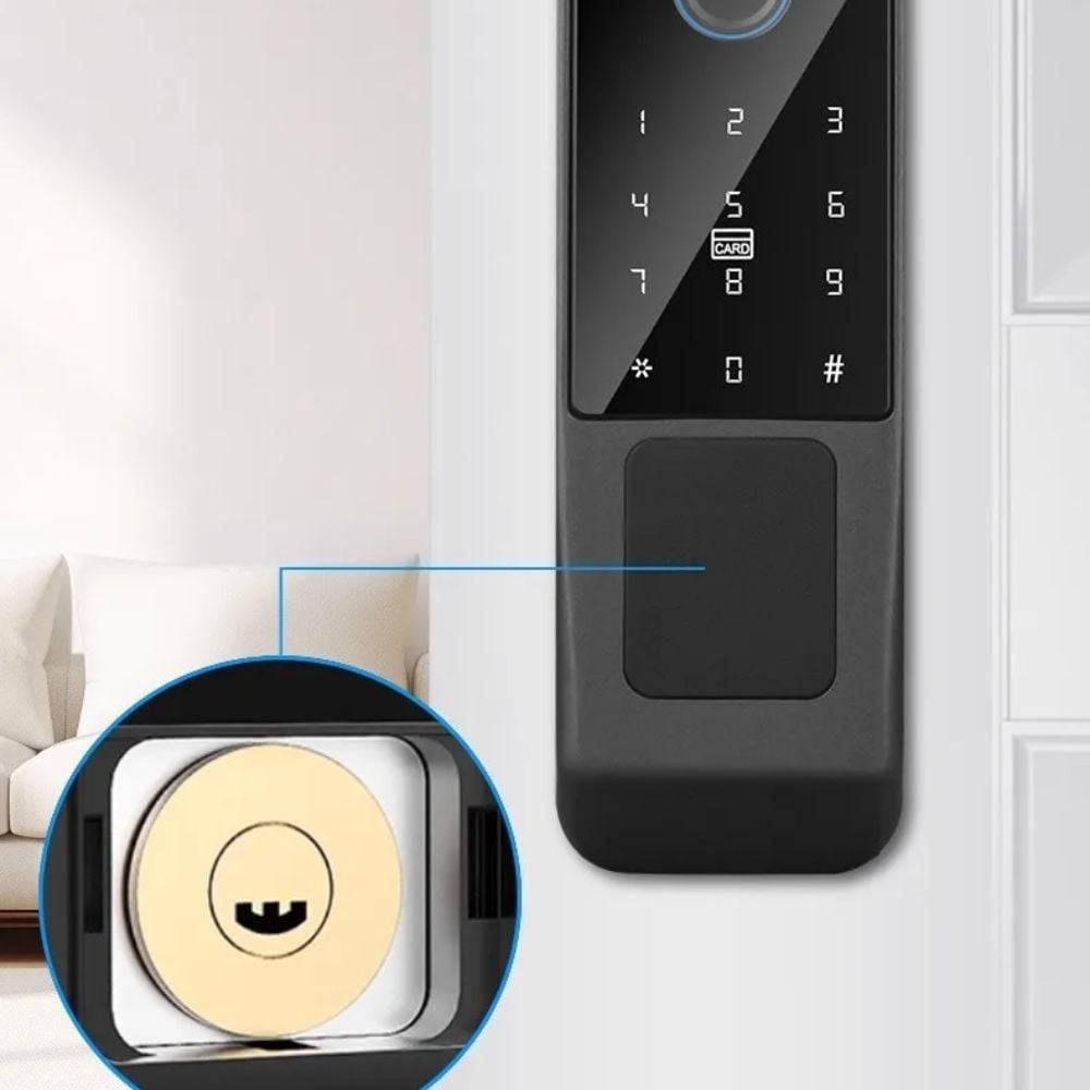 Khóa Cổng Vân Tay Kachi MK46 Cho Cổng Sắt Ngoài Trời (App Tuya) – Giải Pháp An Ninh 