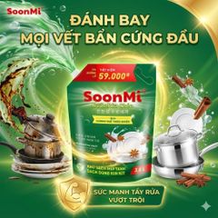 Nước rửa chén hương Quế Soonmi túi lớn 3.8L MK