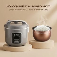 Nồi Cơm Điện Lòng Niêu Mishio MK411 – Dung tích 1 Lít 8