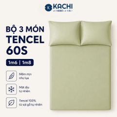 Bộ Drap 3 Món Kachi MK445 Tencel 100% (60s) Cao Cấp – Nâng Tầm Không Gian Sống Hiện Đại
