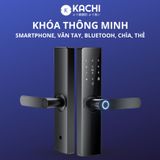  Khóa Cửa Thông Minh Kachi MK40 – Mở Khóa App Tuya + Vân tay + Chìa khóa + Thẻ từ + Mã số 