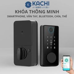 Khóa Cửa Thông Minh Kachi MK44 – Mở Khóa App Tuya + Vân tay + Chìa khóa + Thẻ từ + Mã số