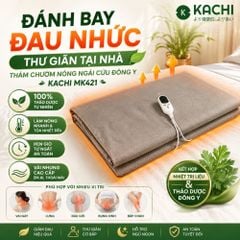 Thảm Chườm Nóng Ngải Cứu Đông Y Kachi MK421 - Giảm Đau Lưng, Vai Gáy Nhanh Chóng Tại Nhà