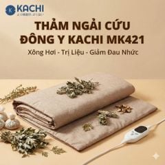 Thảm Chườm Nóng Ngải Cứu Đông Y Kachi MK421 - Giảm Đau Lưng, Vai Gáy Nhanh Chóng Tại Nhà