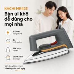 Bàn ủi khô Kachi MK423 1000W - Là phẳng mọi nếp nhăn, an toàn cho mọi loại vải